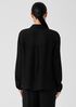 Accordion Silk Jacquard Classic Collar Shirt