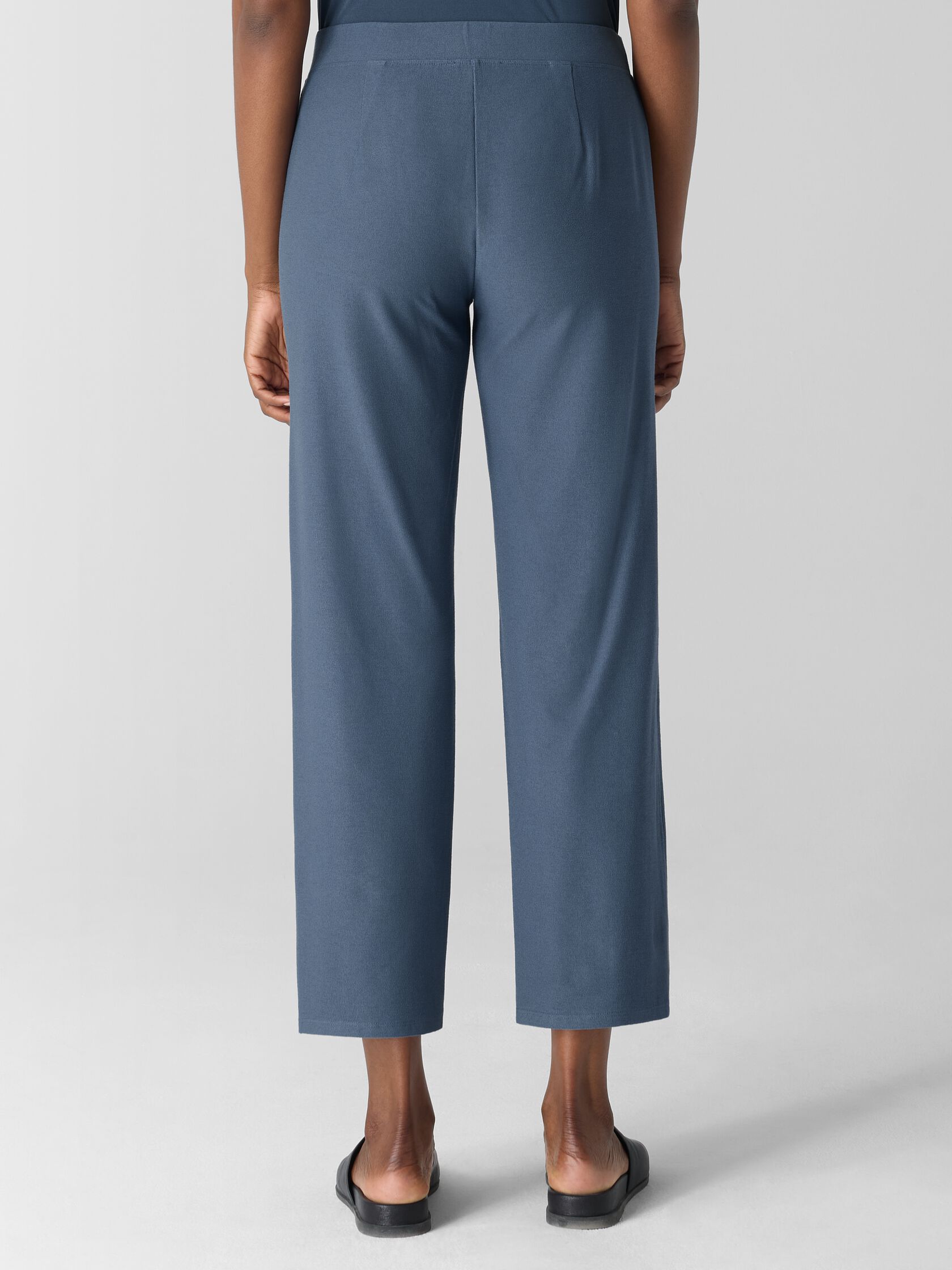 Washable Stretch Crepe Straight Pant