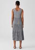 Crushed Silk Tiered Dress