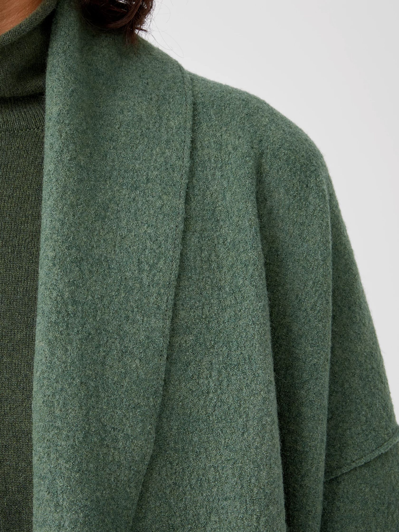 Lightweight Boiled Wool Coat in Responsible Wool