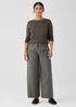 Cotton Hemp Stretch Wide-Leg Pant