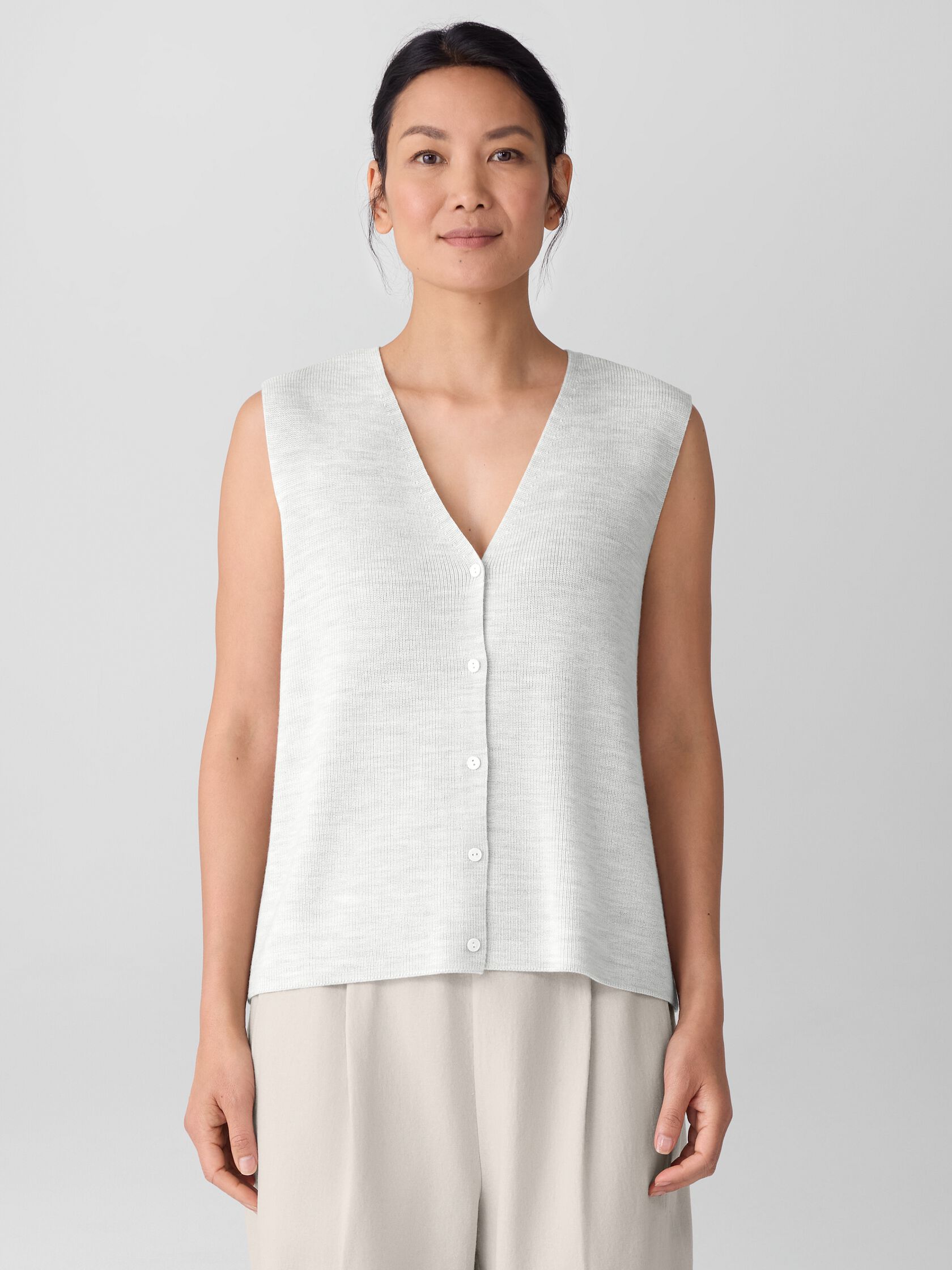 Merino Vest in Regenerative Wool