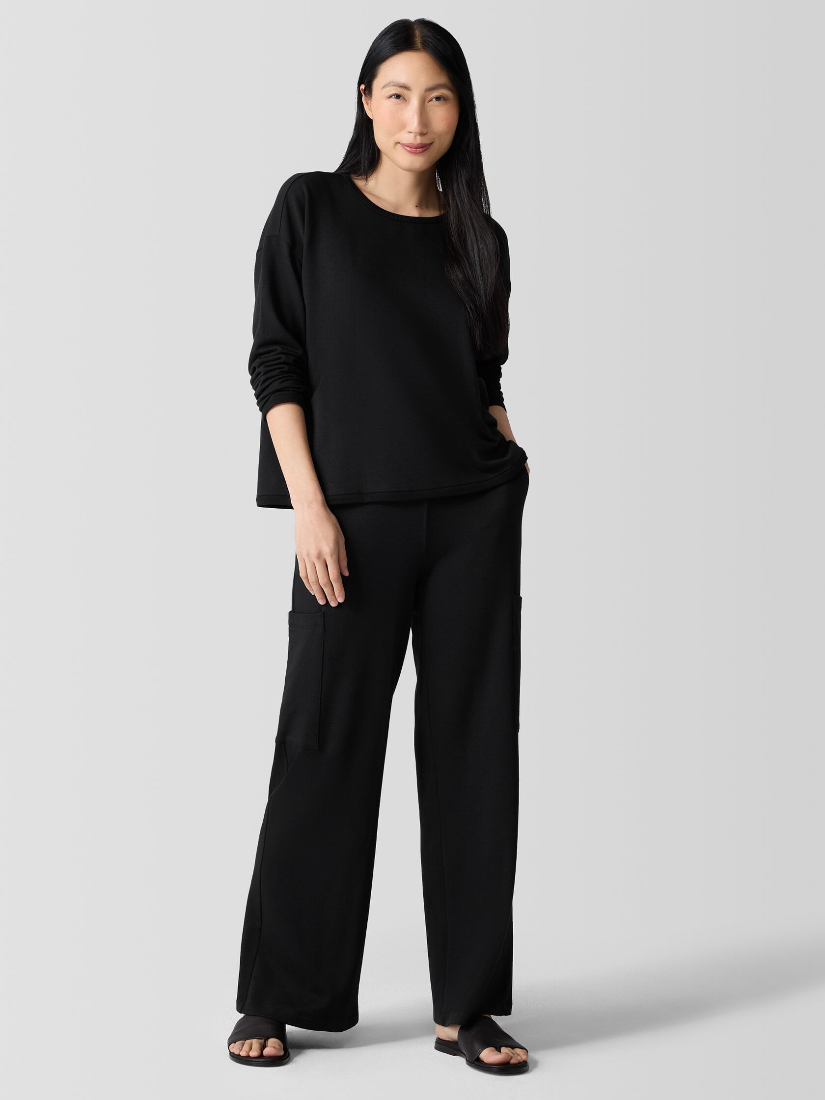 Cozy Brushed Terry Hug Box-Top