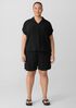 Organic Cotton Lofty Gauze Notch Collar Top