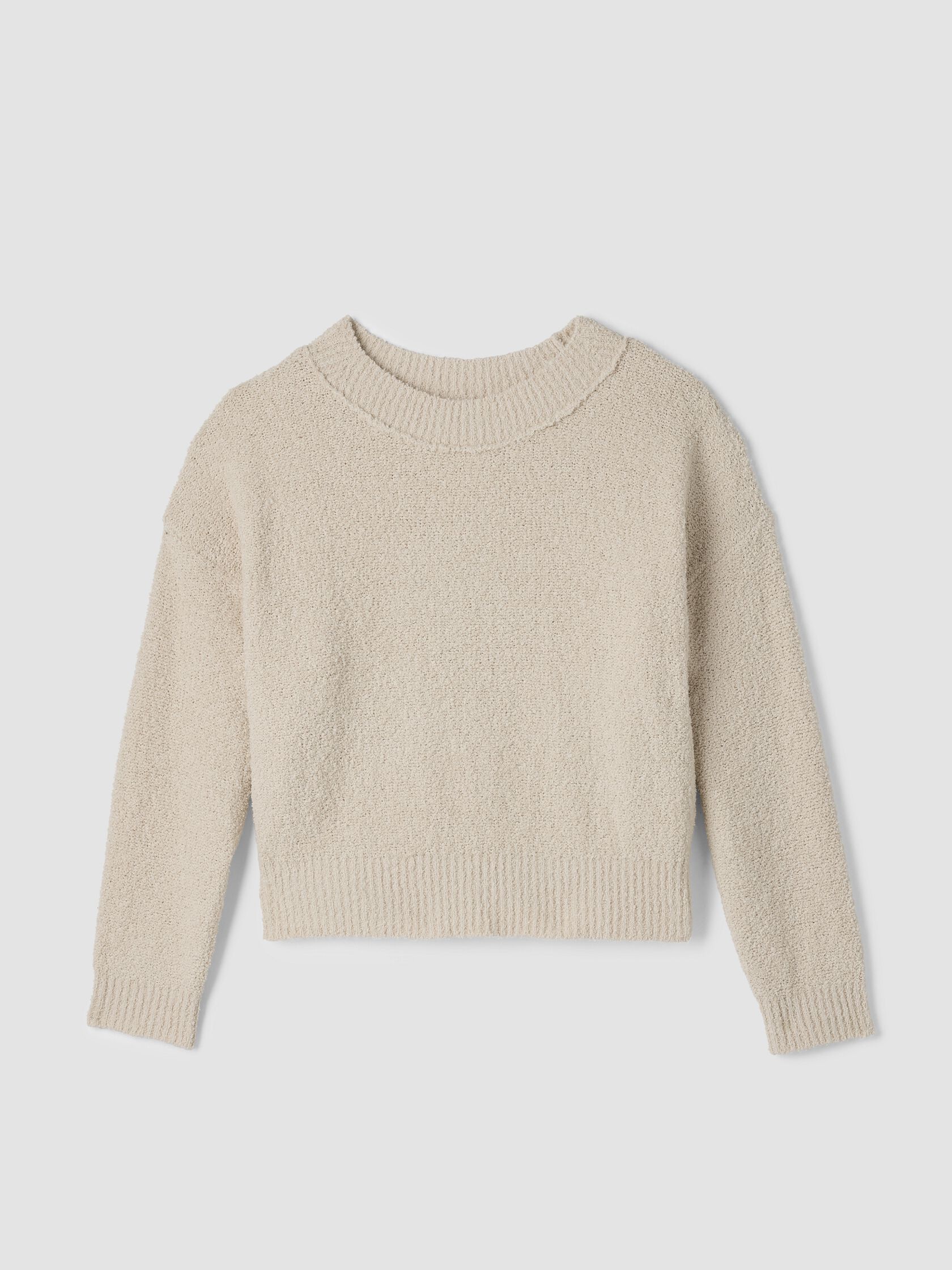 Cotton Fluff Crew Neck Top