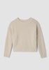 Cotton Fluff Crew Neck Top