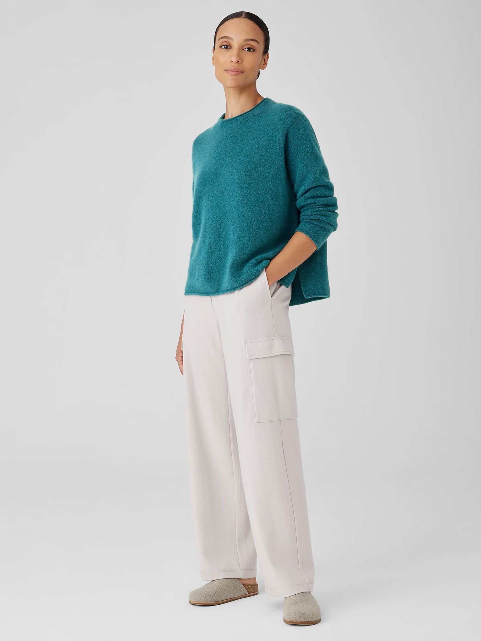 Cashmere Silk Bliss Crew Neck Top