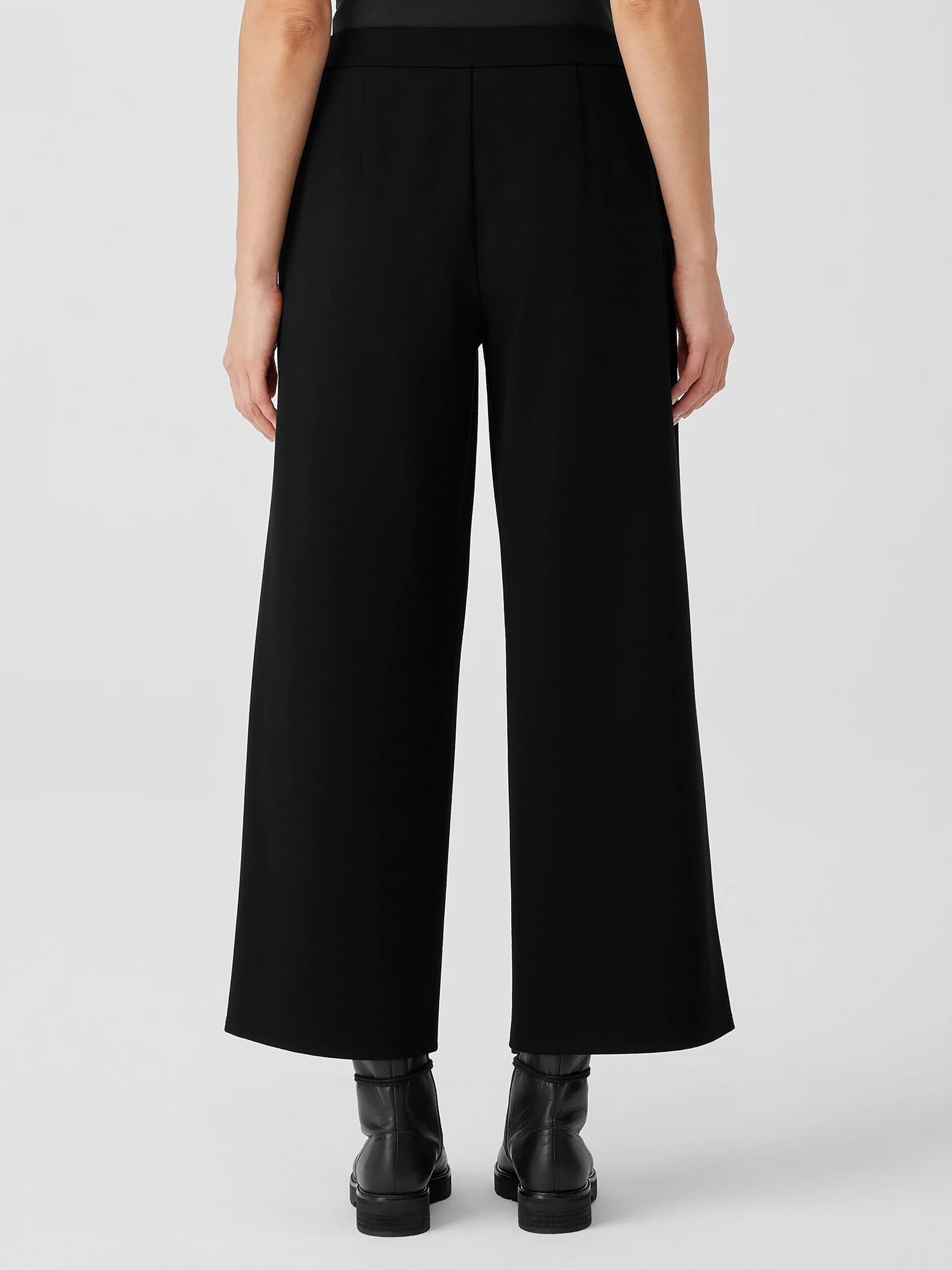 Washable Flex Ponte Wide-Leg Pant