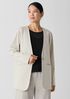 Cotton Blend Ponte V-Neck Blazer