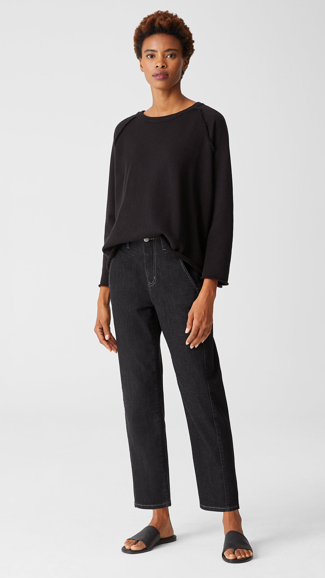 Organic Cotton Stretch Ankle Jean