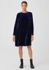 Velvet Crew Neck Dress