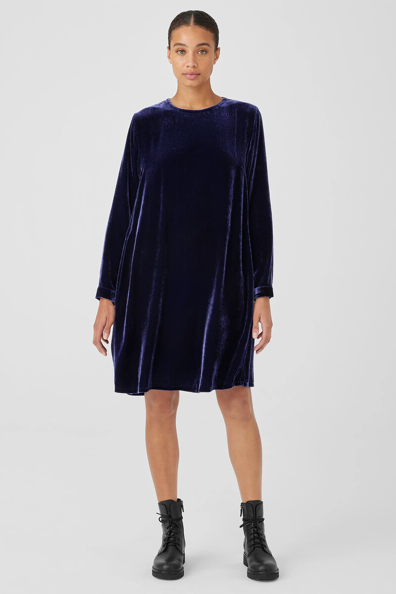 Velvet Crew Neck Dress Velvet Crew Neck Dress