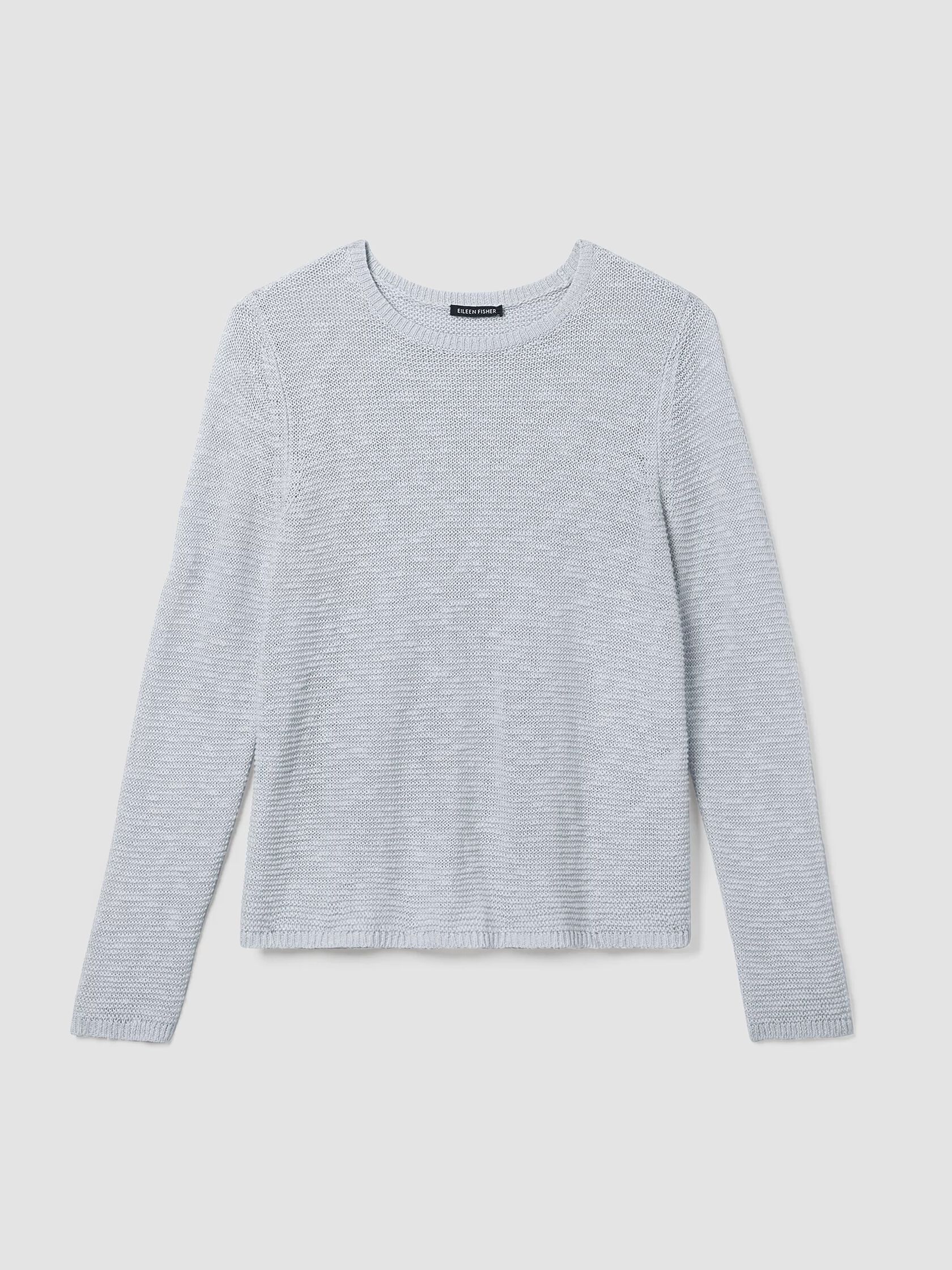 Organic Linen Cotton Slub Crew Neck Top