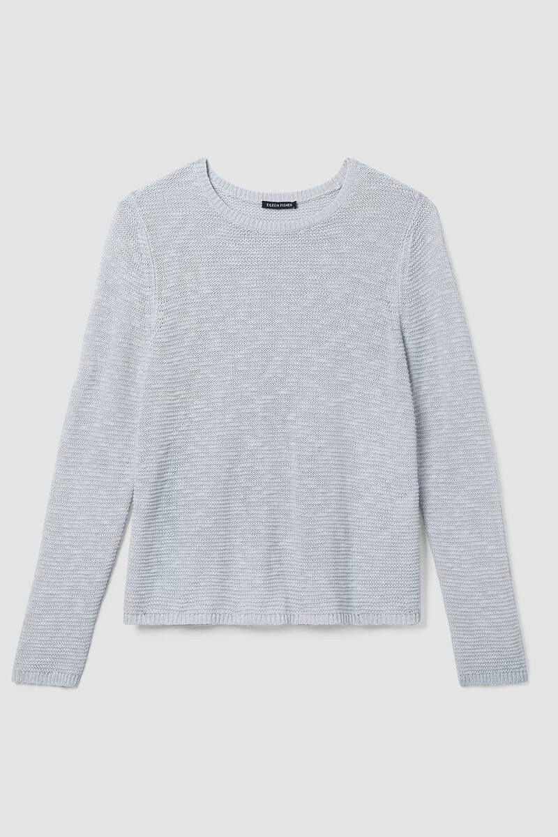 Organic Linen Cotton Slub Crew Neck Top Organic Linen Cotton Slub Crew Neck Top
