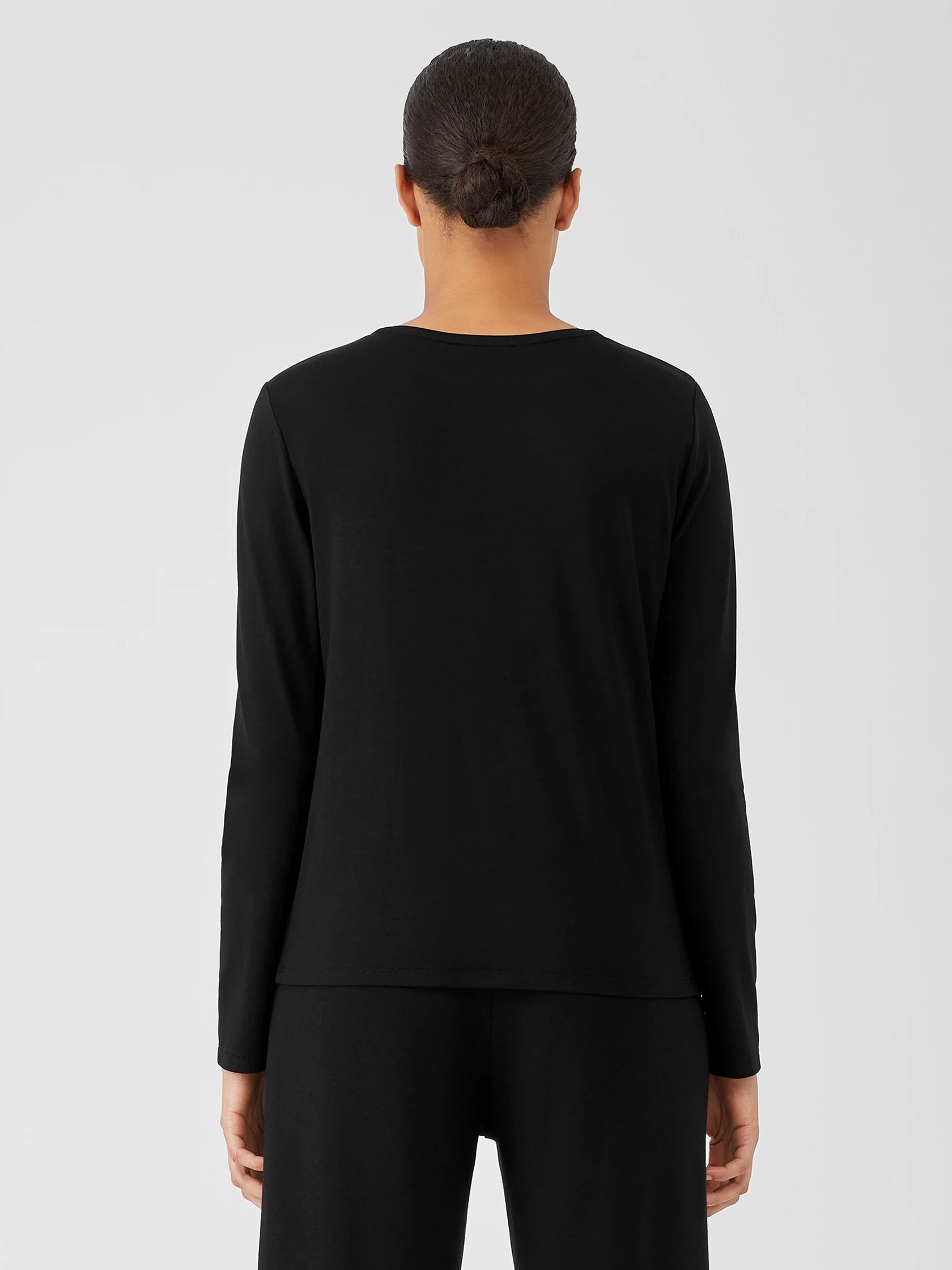 Fine Jersey Crew Neck Top