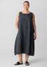 Washed Organic Linen Délavé Lantern Dress