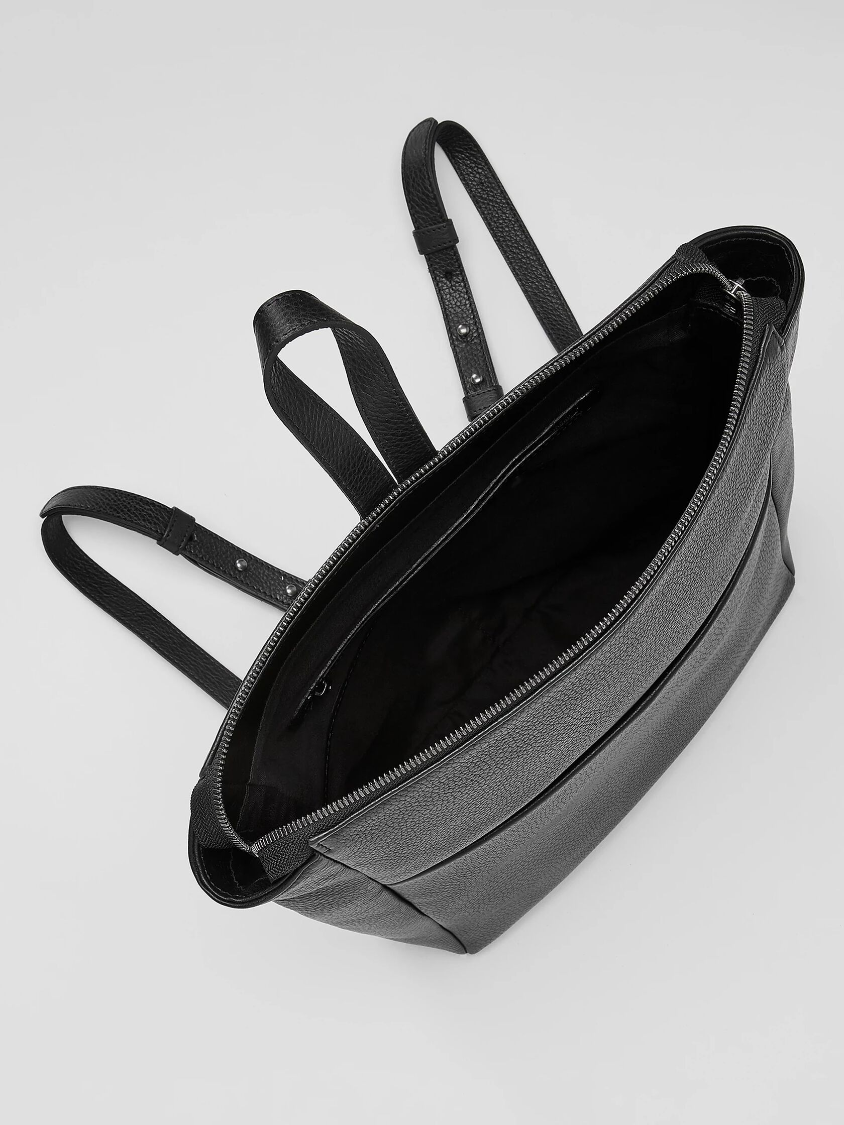 Grainy Italian Leather Backpack