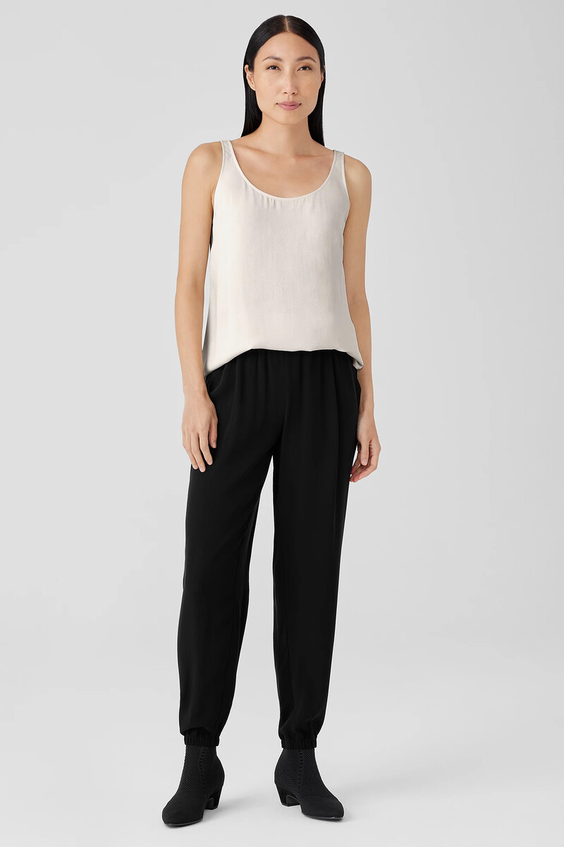 Silk Georgette Crepe Jogger Pant Silk Georgette Crepe Jogger Pant