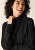 Garment-Dyed Organic Cotton Terry High Neck Top