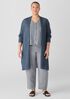 Organic Linen Cotton Cord Long Cardigan