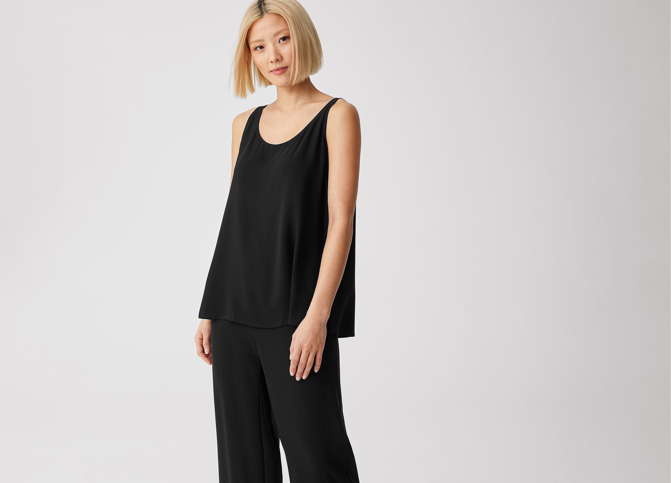 eileen fisher petite tops