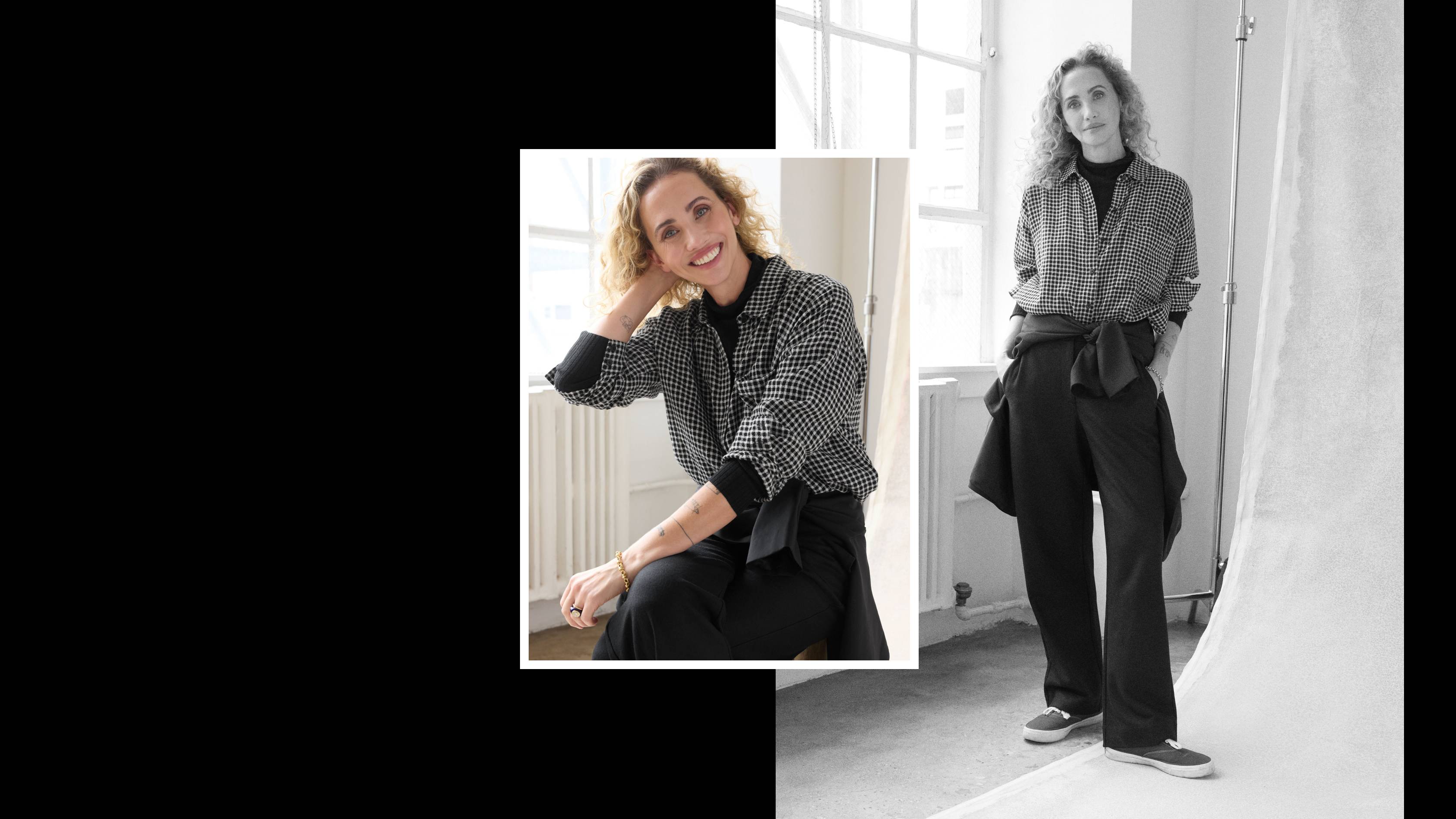 Sometimes a button-down on its own feels a bit too one and done, but layering a turtleneck underneath makes it feel more styled.