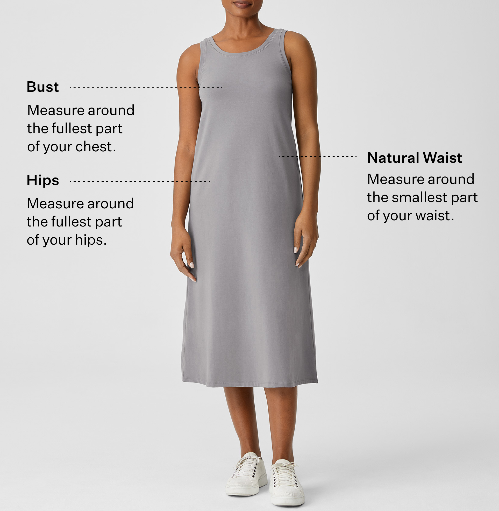 Pima Cotton Stretch Jersey Tank Dress | EILEEN FISHER