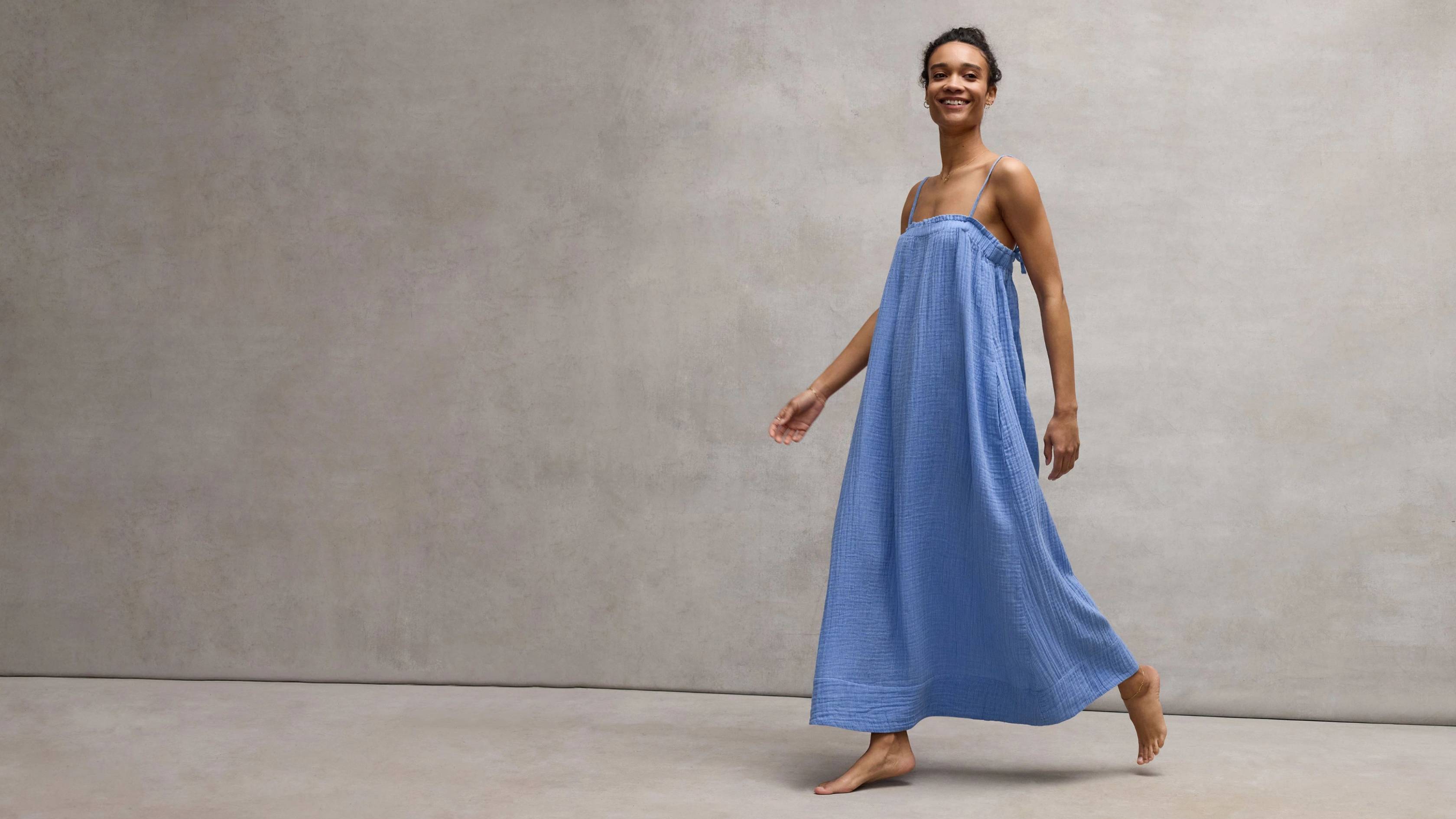 Cotton that captures the breeze.