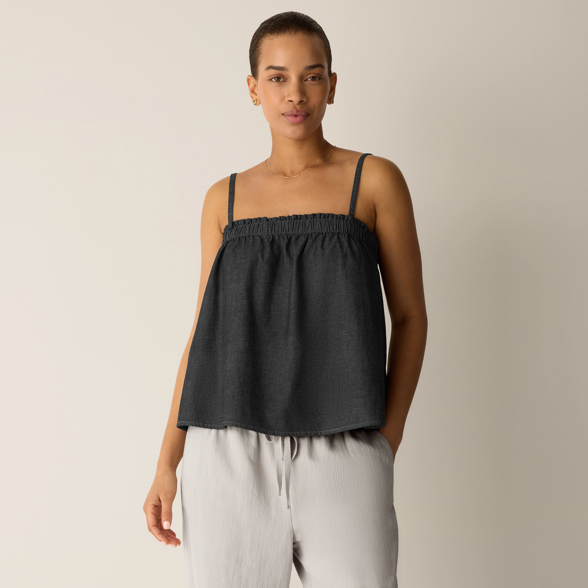EILEEN FISHER Airy Organic Cotton Twill Cami