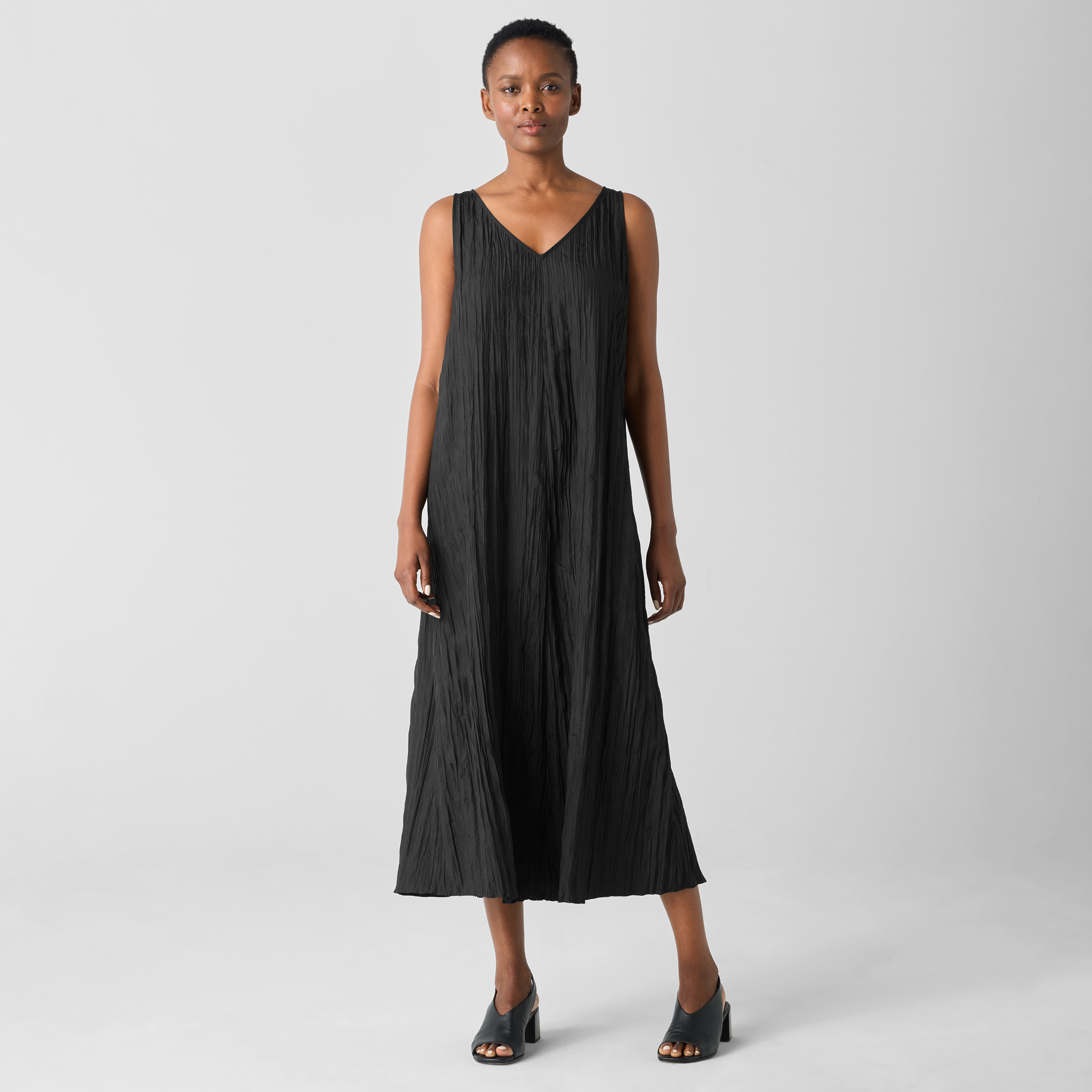 EILEEN FISHER Womens Pink Stretch Cap Sleeve V Neck Above The Knee Shift Dress