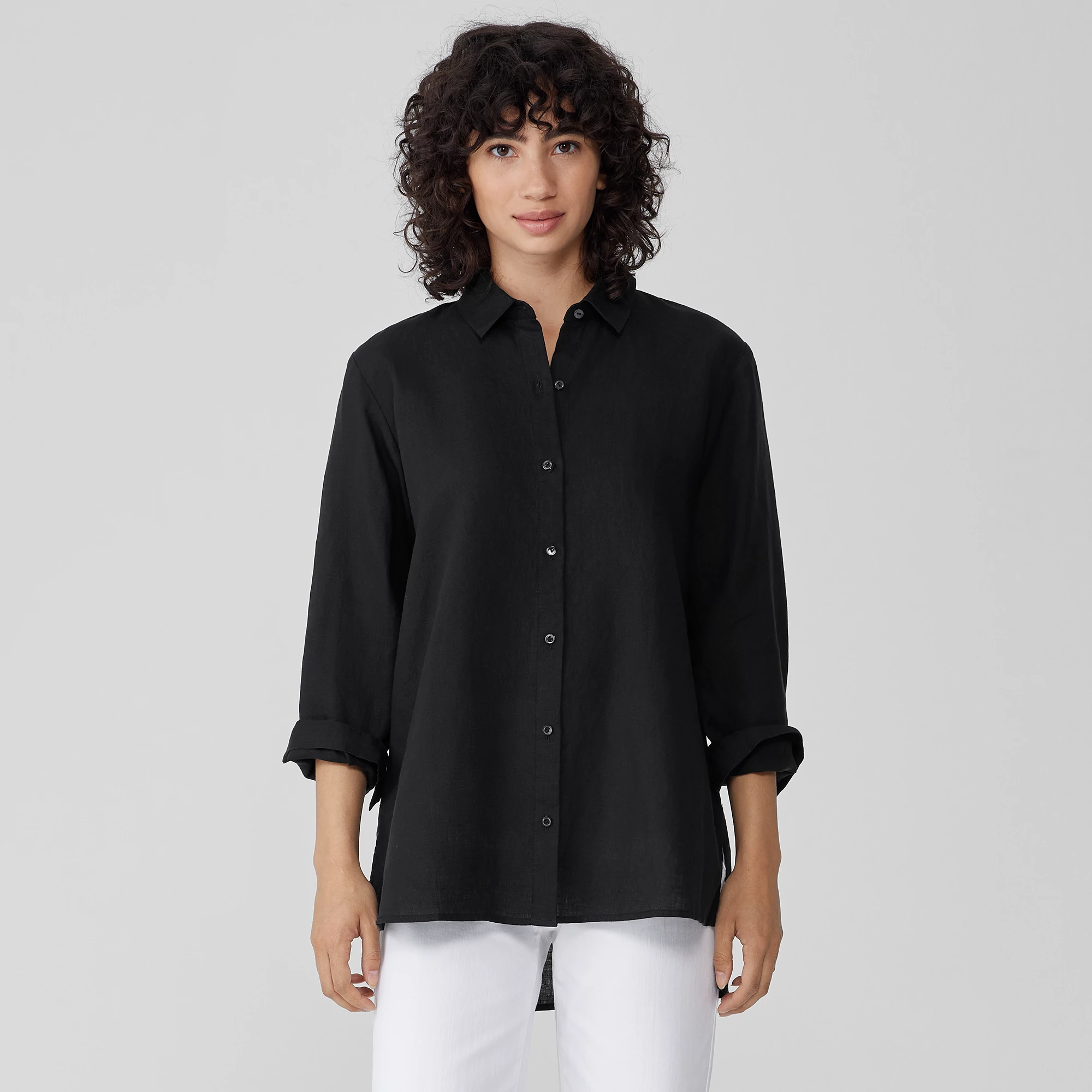 madewell silk courier shirt