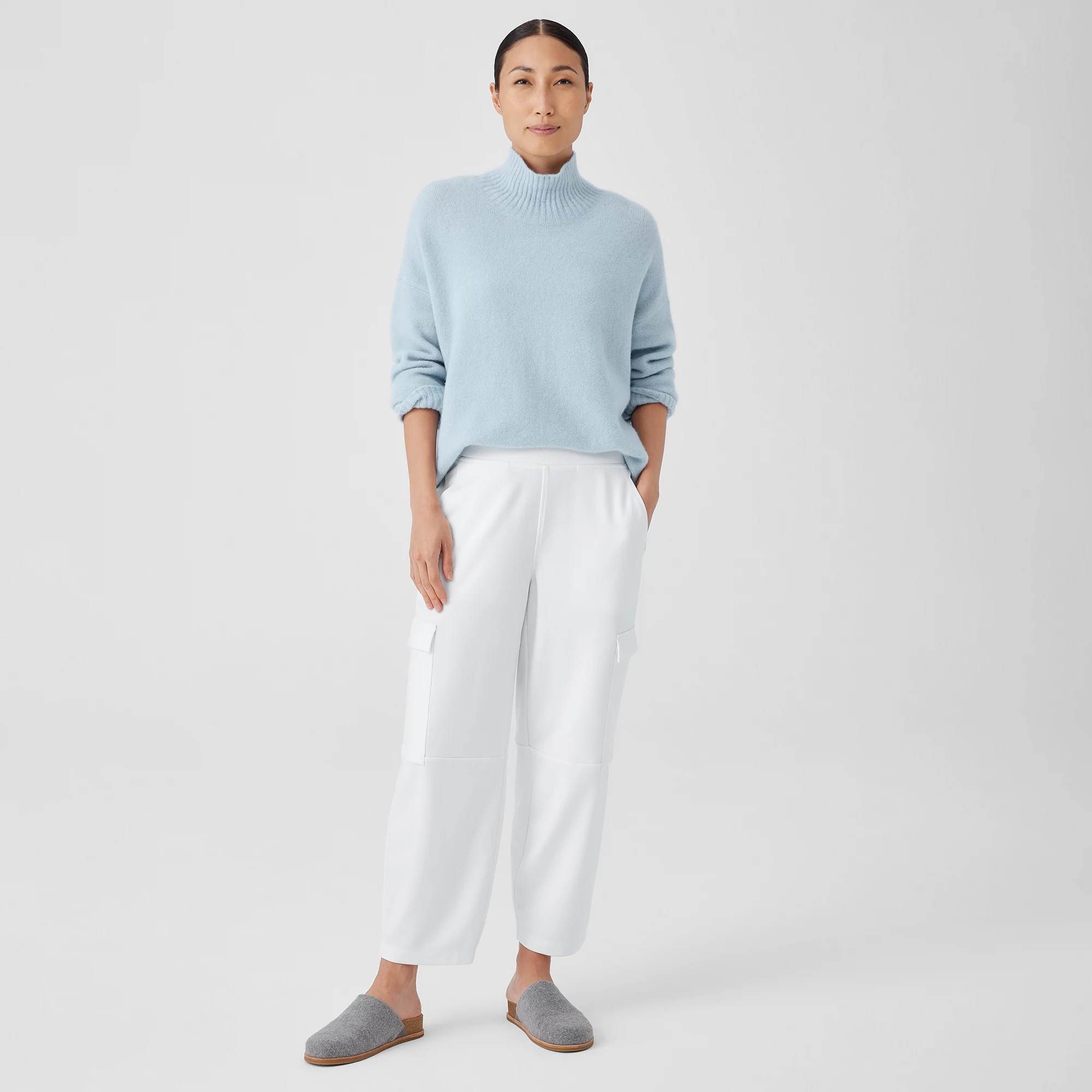 Washable Flex Ponte Cargo Lantern Pant from EILEEN FISHER - $135.20
