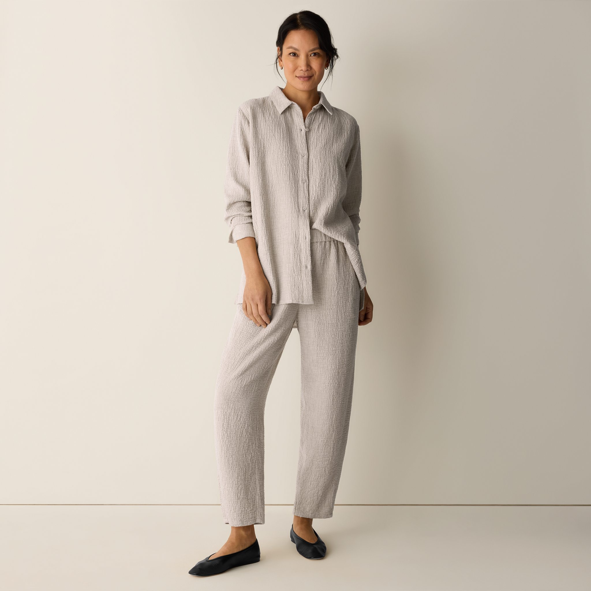 Organic Cotton Doubleweave Lantern Pant