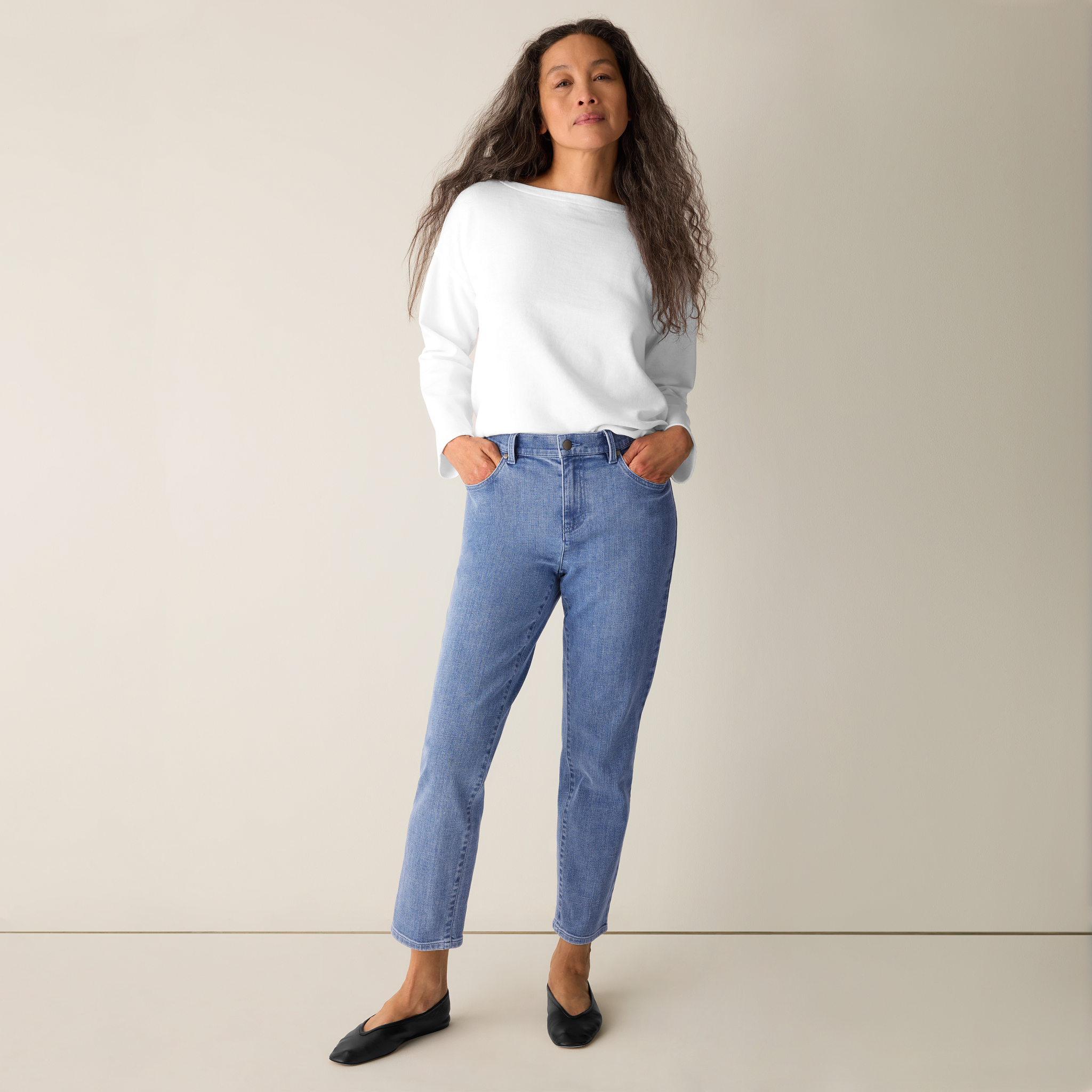 Cotton Stretch Denim Slim Jean