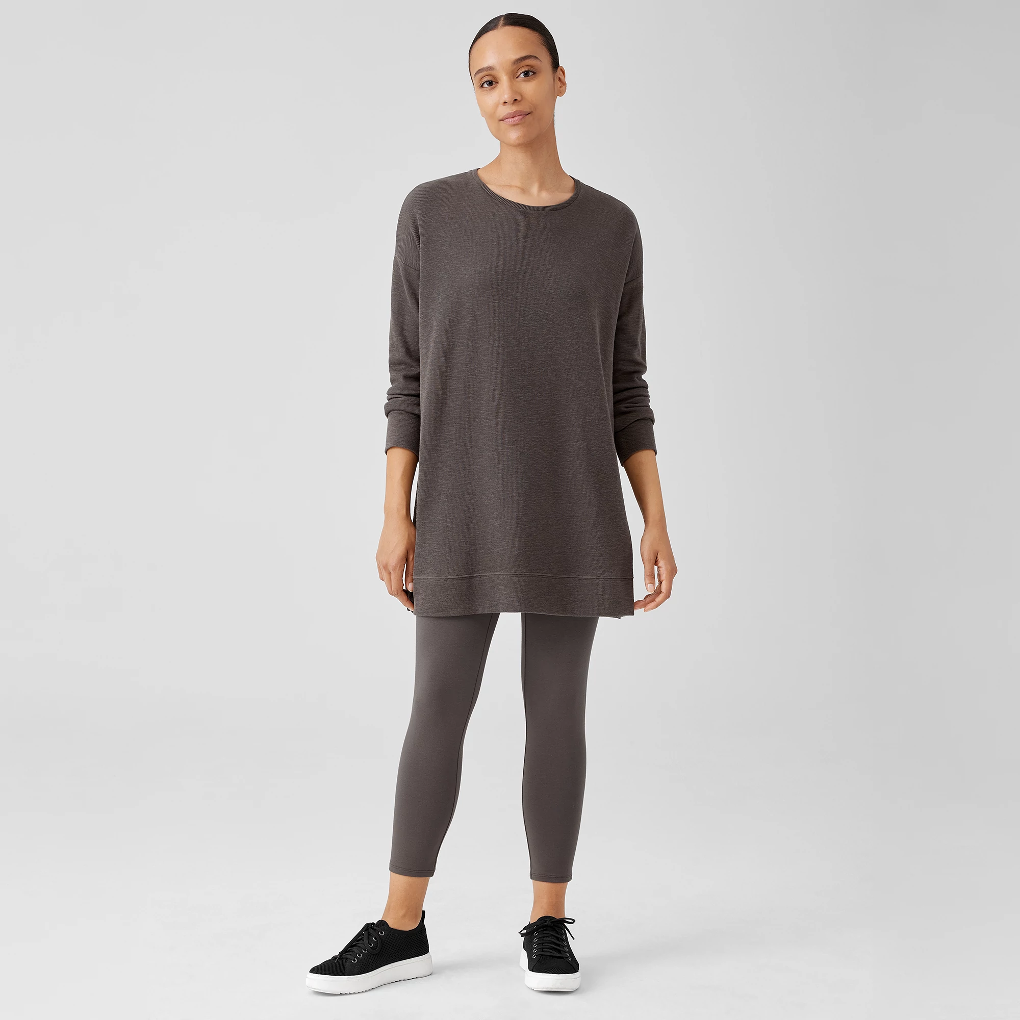 Traceable Organic Cotton Jersey Leggings EILEEN FISHER