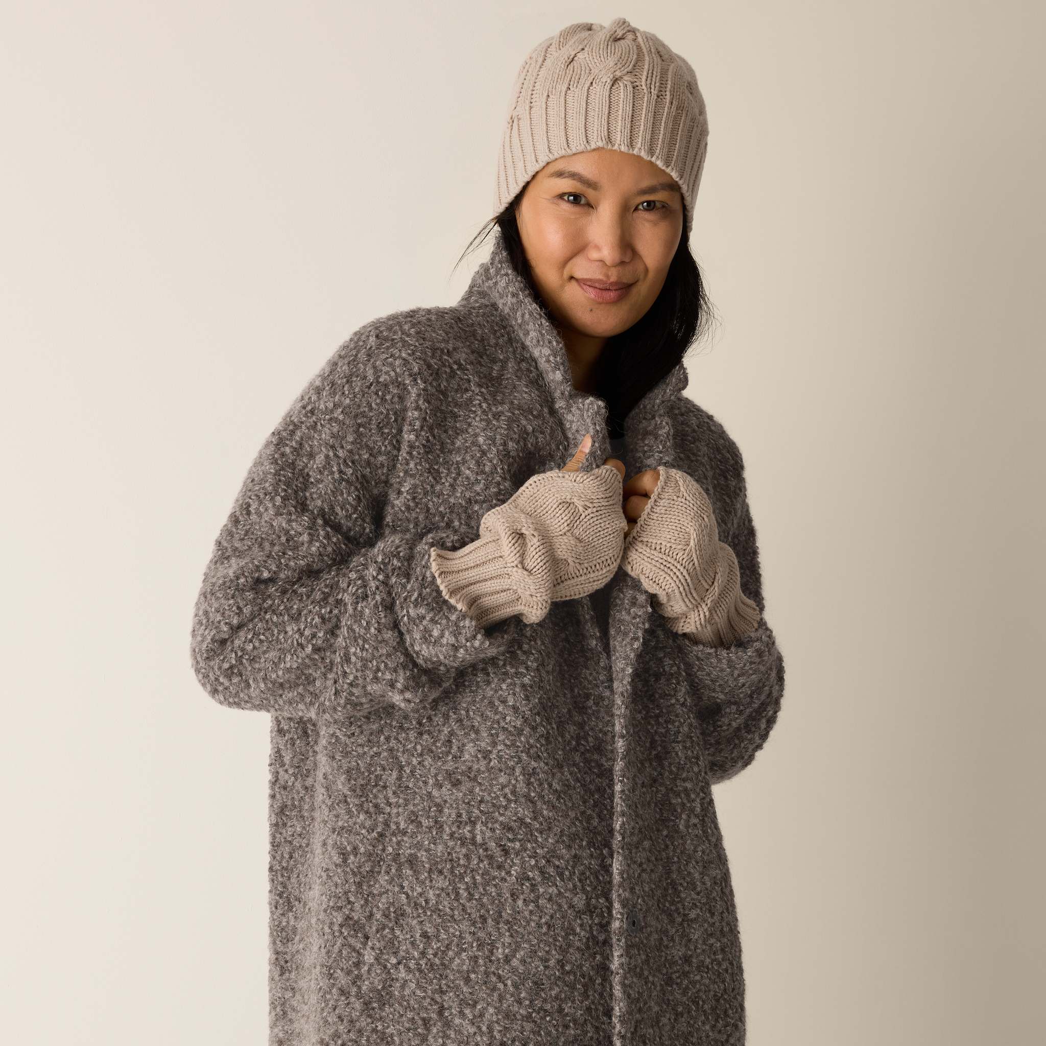 Cotton & Recycled Cashmere Glovelettes