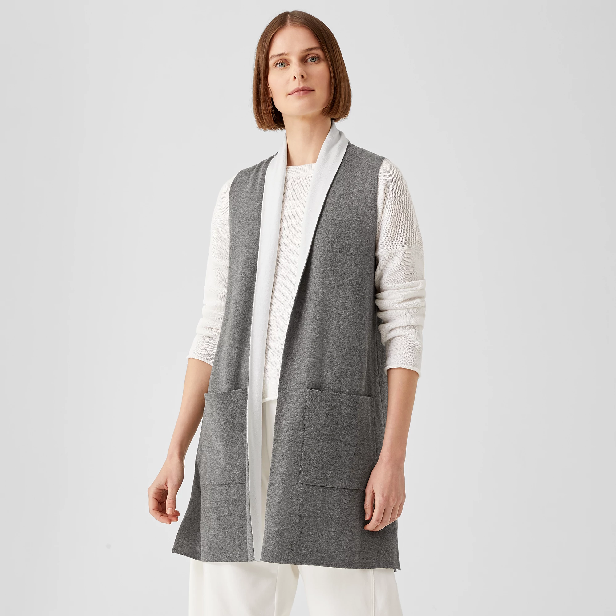 Peruvian Organic Cotton Blend Long Vest