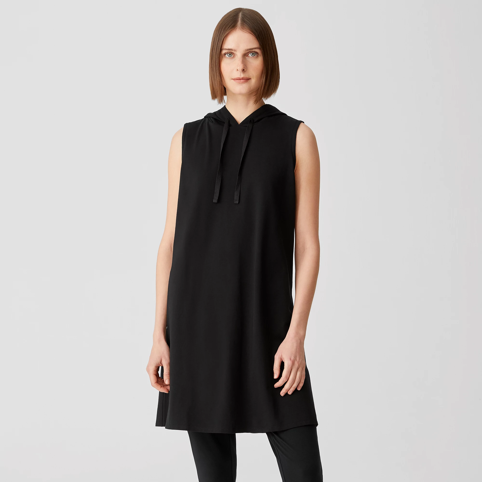 Traceable Organic Cotton Jersey Hooded Dress | EILEEN FISHER