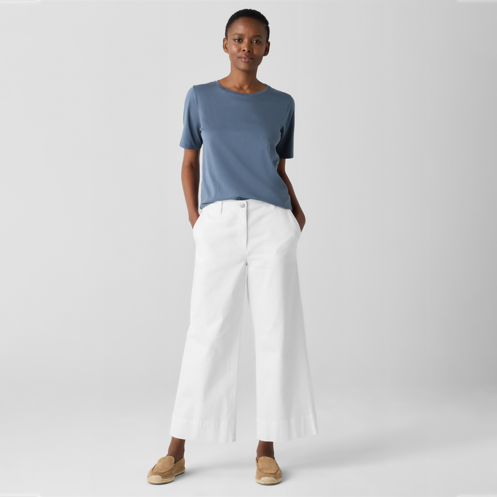 【MODERNIF】Garment Dying Washing Wide Denim Pants WIDE LEG DENIM PANTS WITH MINERAL WASH – S.R. STUDIO. LA. CA.