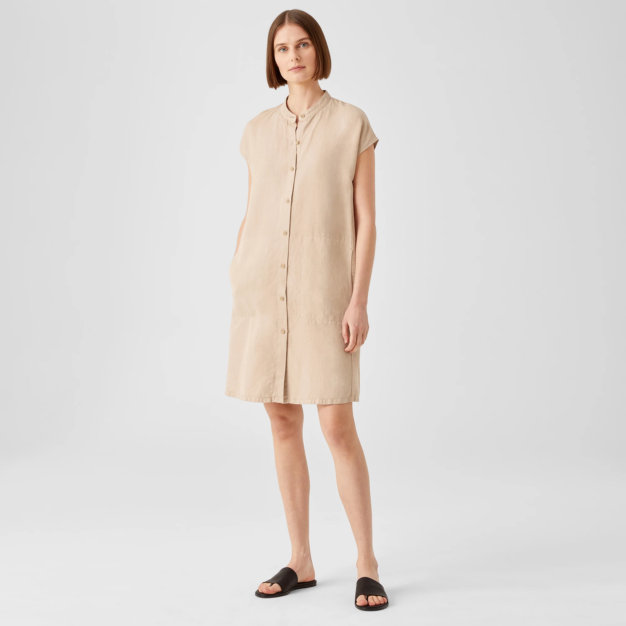 美品　Deuxieme Classe Linen Collarless ブレザー Linen Collarless ブレザー Deuxieme Classe