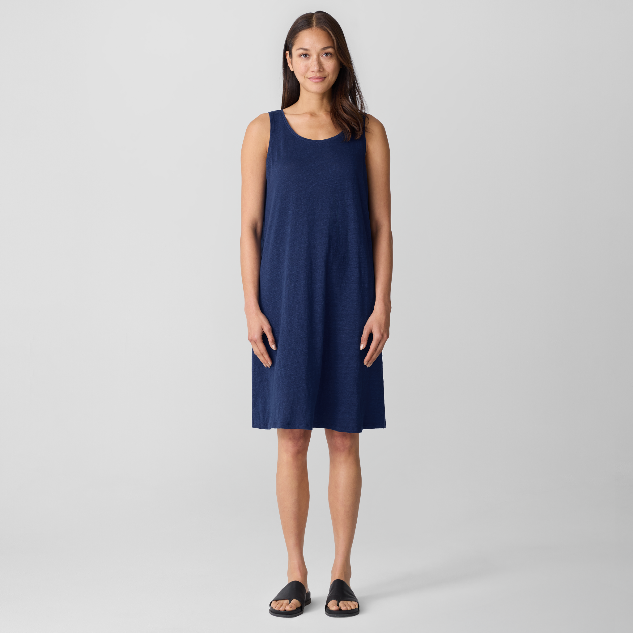 Organic Linen Jersey Tank Dress