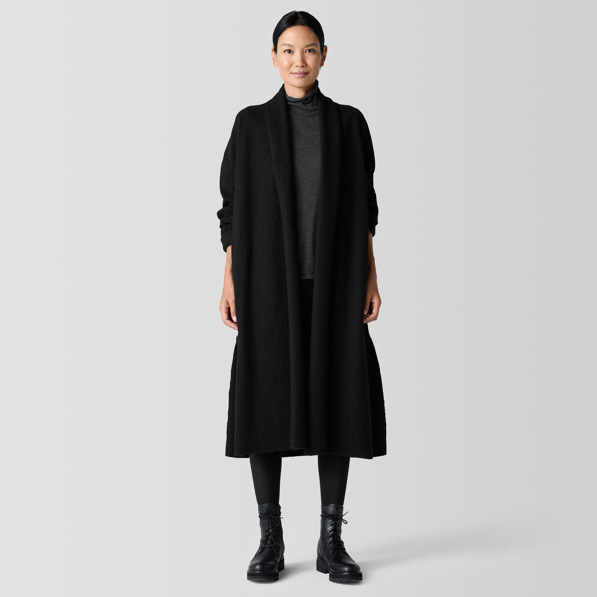 ジャケット・アウター CARVEN boiled wool short jacket Lightweight Boiled Wool Classic Collar Jacket in
