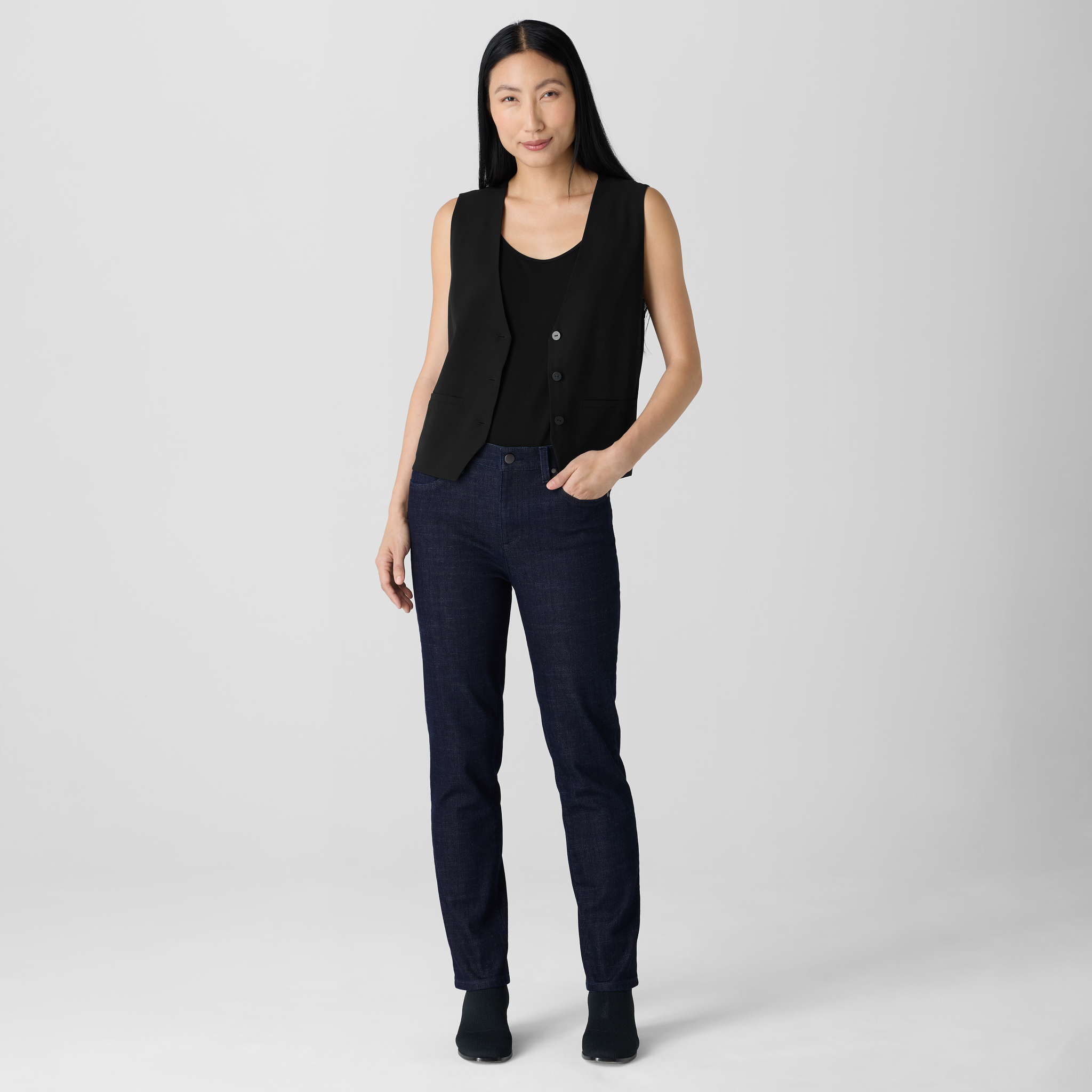 Cotton Stretch Denim Slim Jean