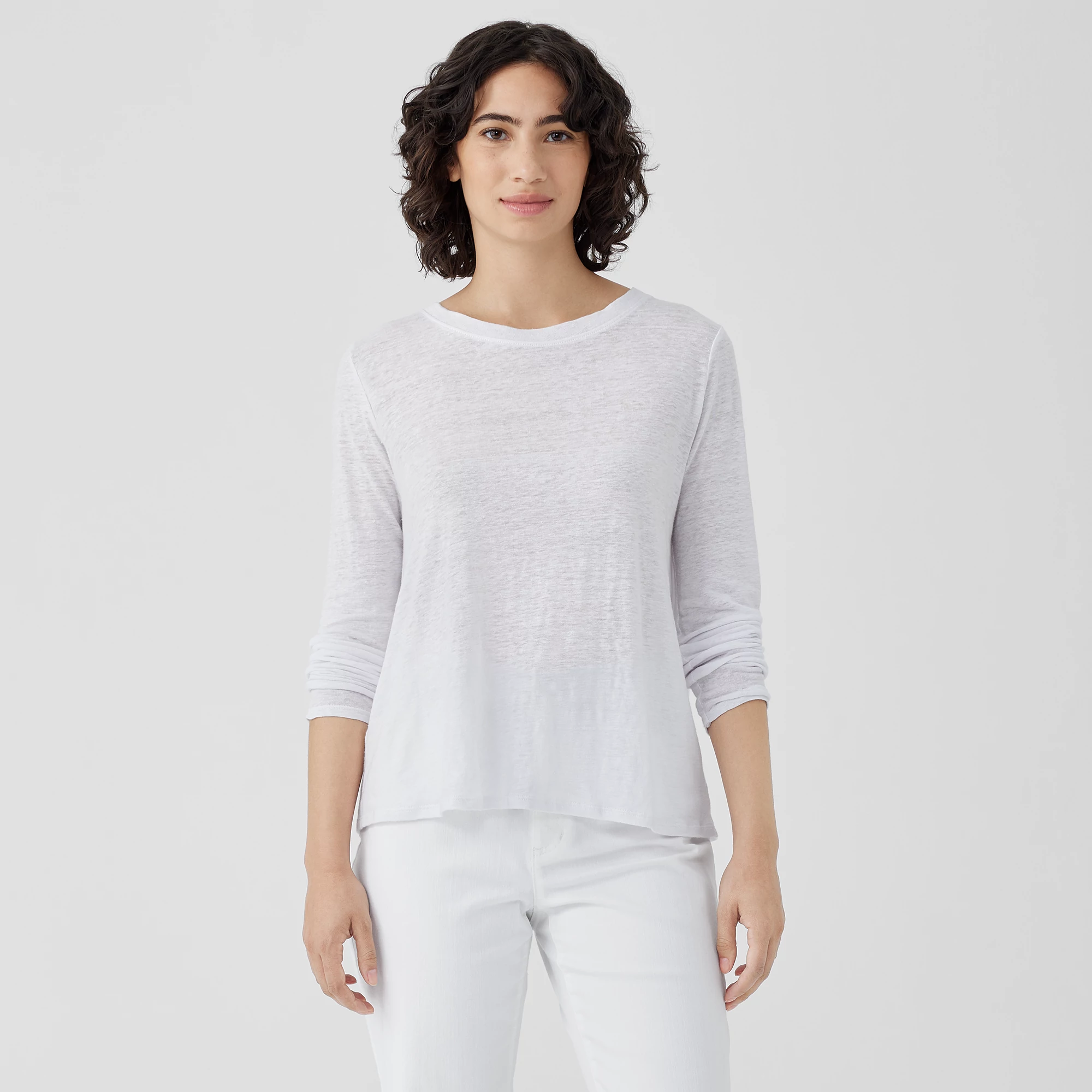 Organic Linen Jersey Long-Sleeve Tee