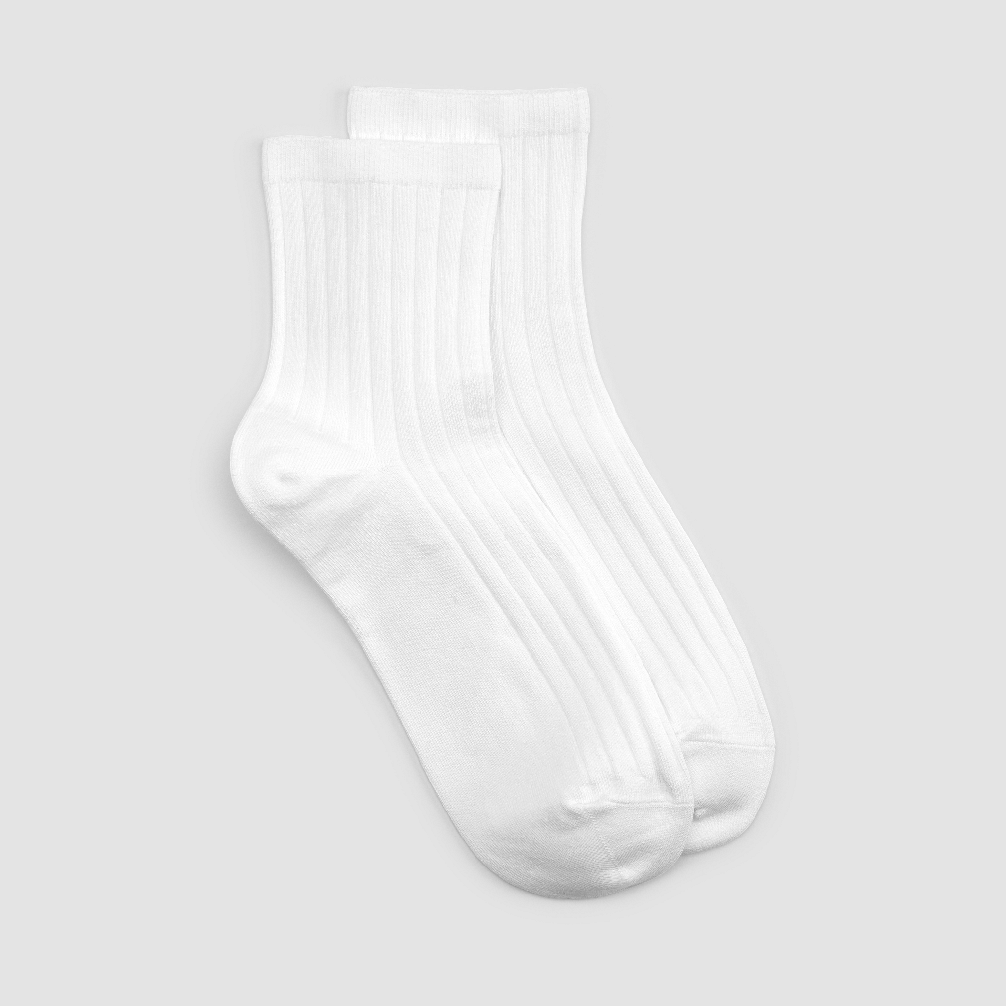 Cotton Wide-Rib Short Crew Sock from EILEEN FISHER - $18