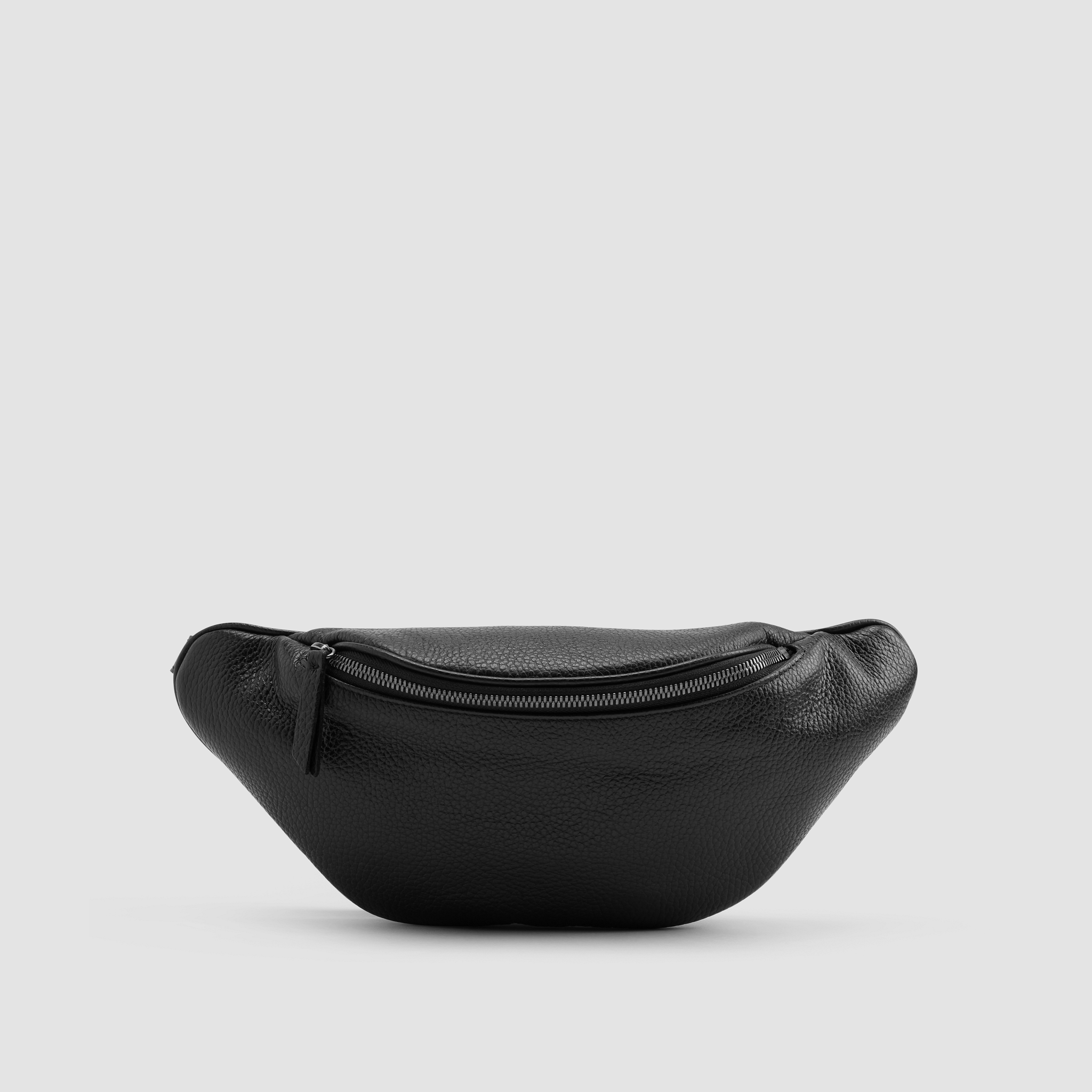 Textured Italian Leather Belt Bag