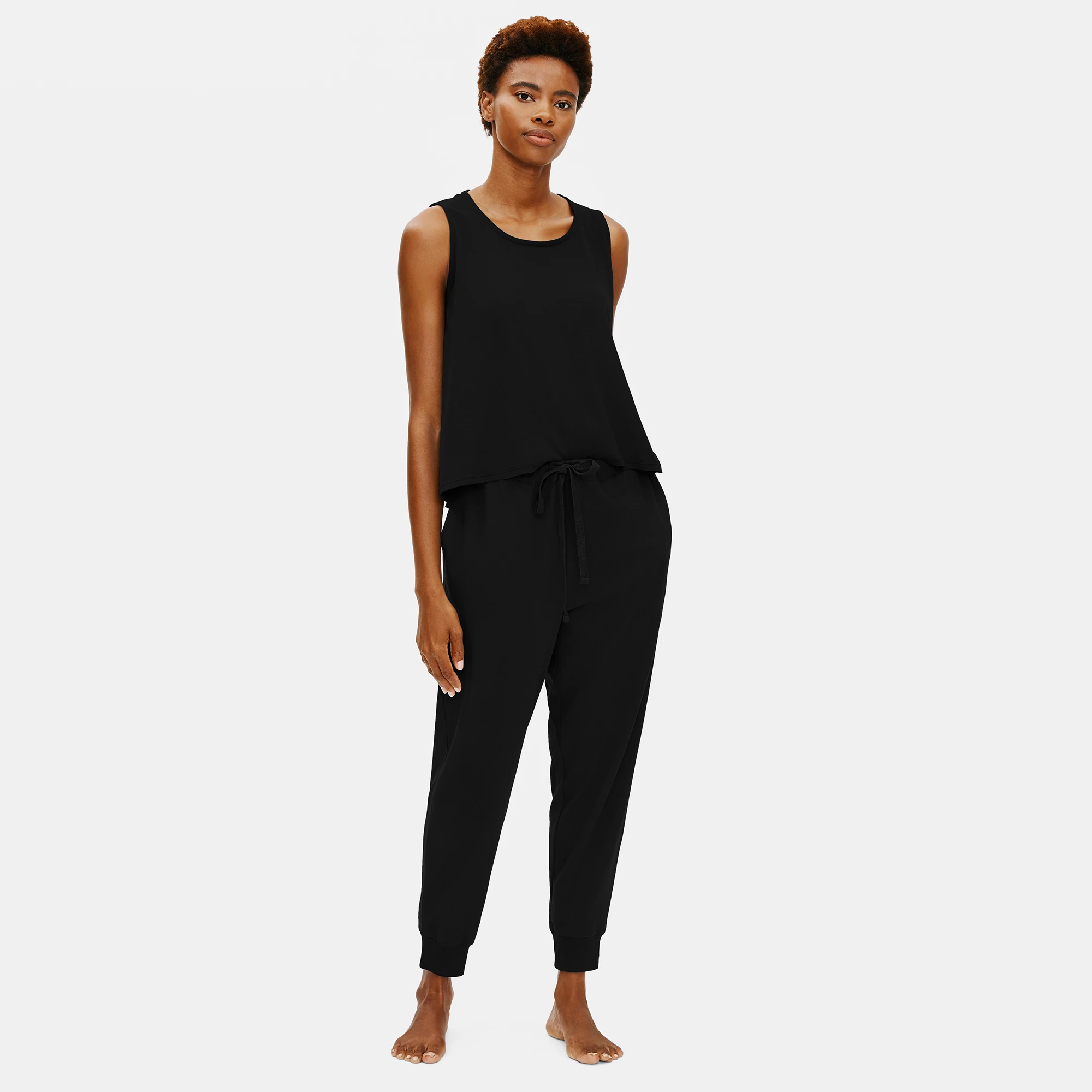 Organic Cotton Interlock Jogger Sleep Pant from EILEEN FISHER - $55.20