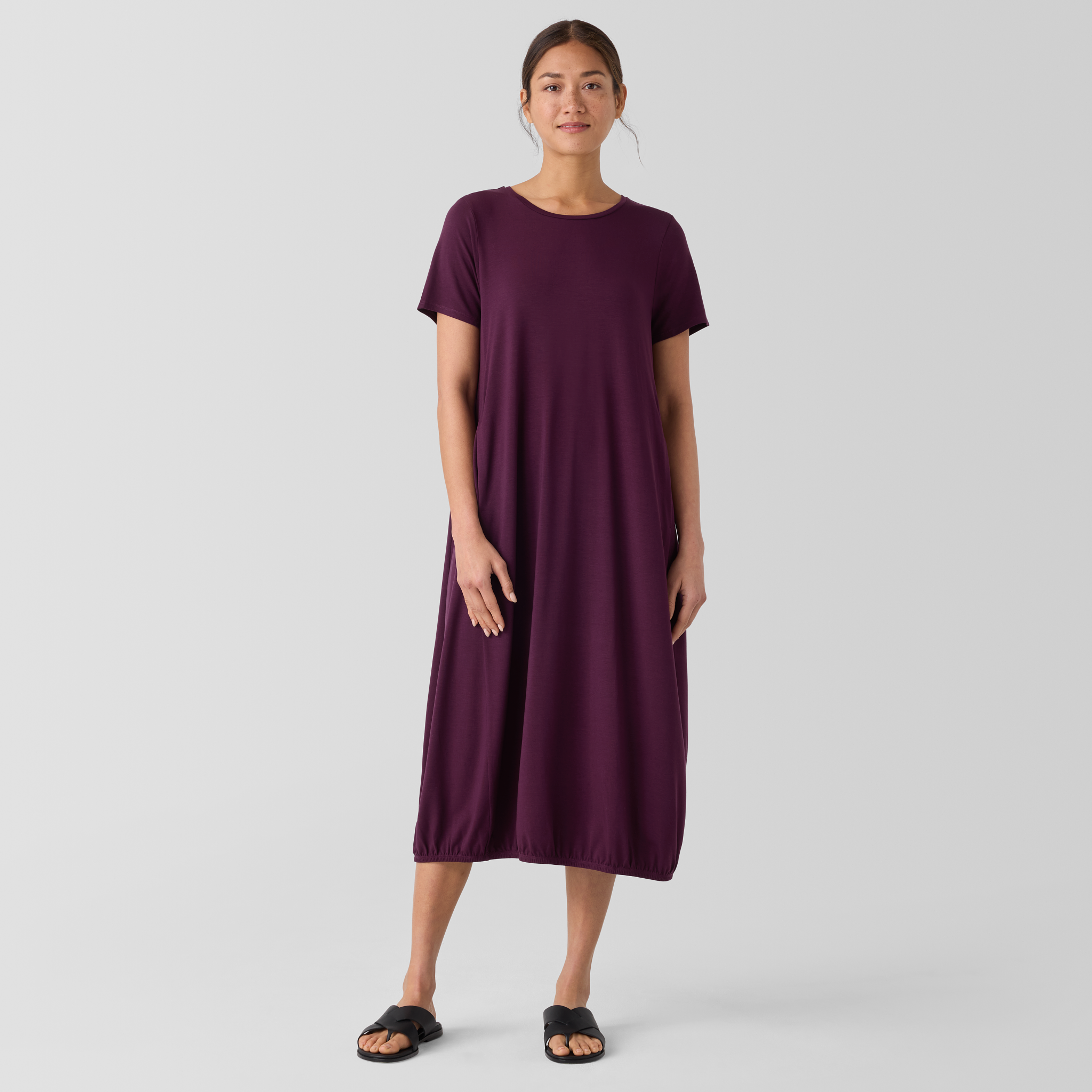 Fine Jersey Lantern Dress