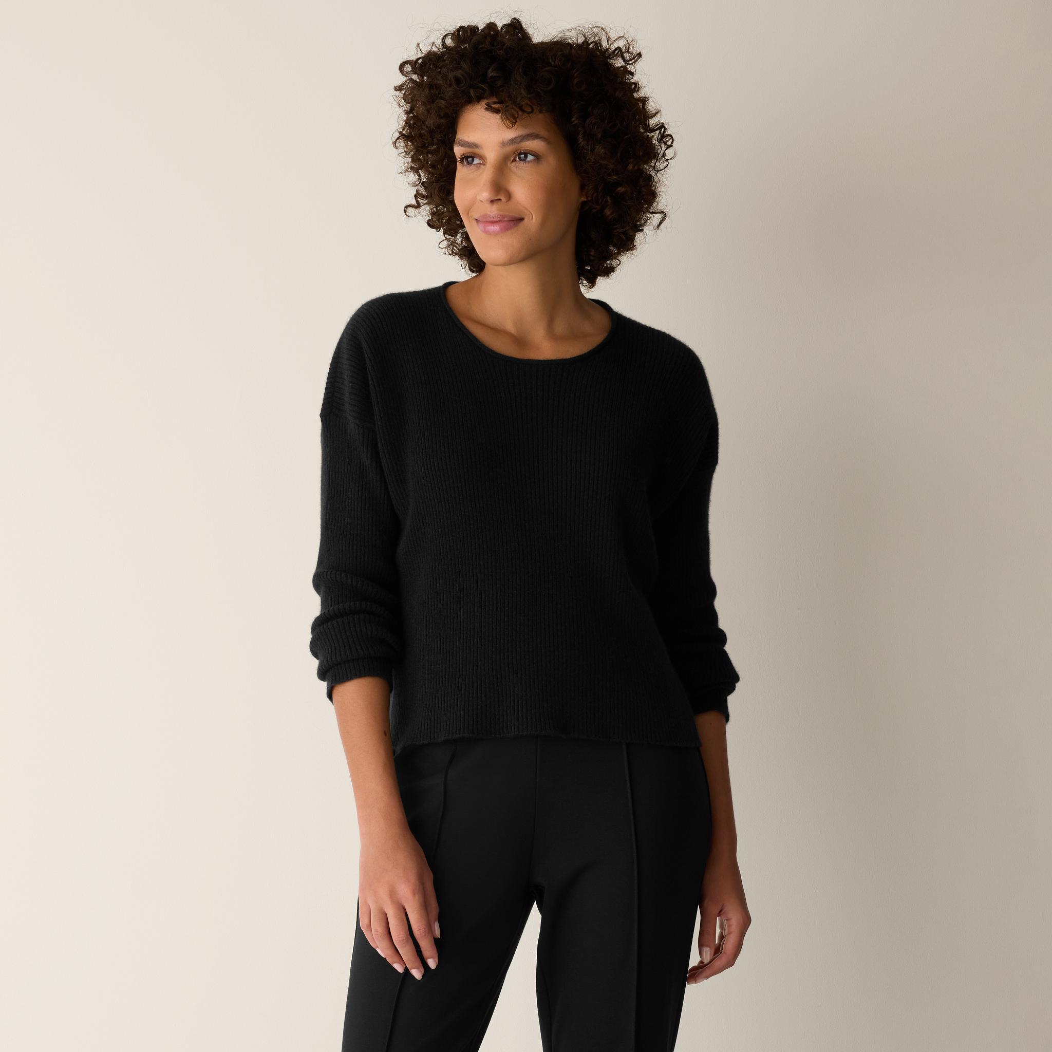 Italian Cashmere Crew Neck Top