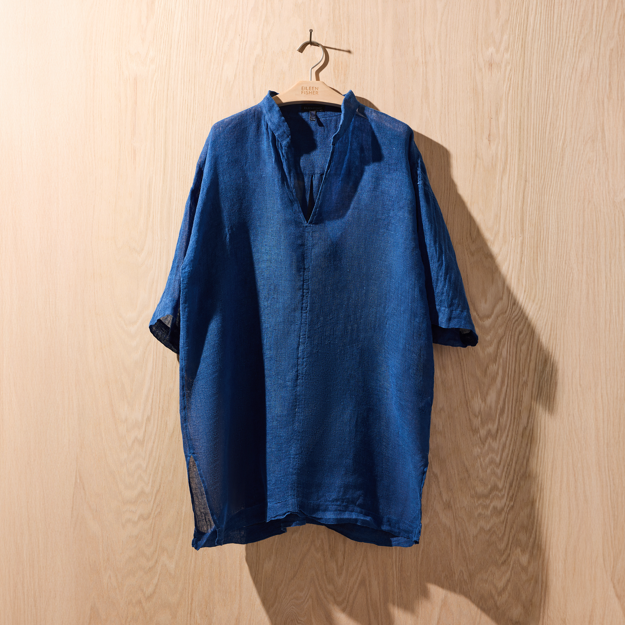 Renew Organic Linen Gauze Shirt, XL from EILEEN FISHER - $75